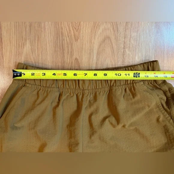 Title Nine Mustard Staycation Cropped Elastic Waist Pants Size M - Picture 8 of 12